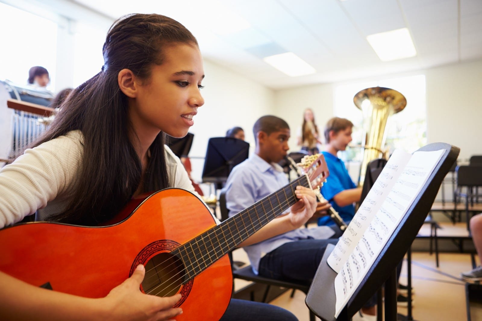 Student on Guitar